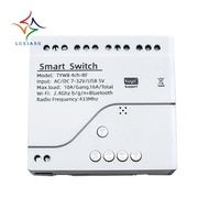 Tuya Smart Wifi Motor Switch ule RF 433 Radio Remote Control 4CH Inching Relay for Alexa Google Home