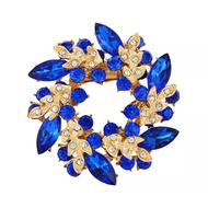 Let's Order Bross jilbab bros Flower kebaya Women premium LBBBB - Blue