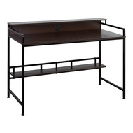 [特價]【IDEA】Oona主義木紋雙層電腦桌/辦公桌(80CM)白鐵橡木