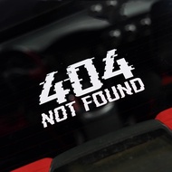 Car Window Sticker 404 Not Found Car Sticker