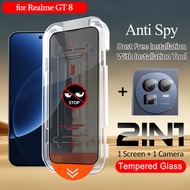 Realme GT 8 C85 4G 5G Anti Spy Tempered Glass for Realme GT8 Pro C85 Pro Easy Installation Clean Roo