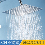 304 Stainless Steel Shower Sprinkler Top Sprinkler Hotel Hotel Shower Head Shower Black White Rainy 