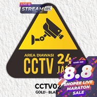 24-HOUR ACRYLIC CCTV SIGN ACRYLIC SIGN/ CCTV SIGN/