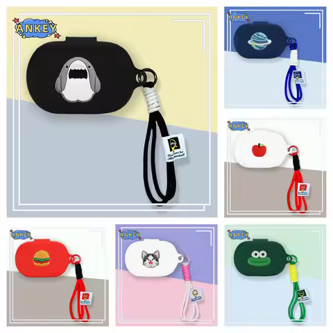 for JBL Endurance Peak 4 Case Nylon Lanyard Soft Cover Shark pattern Shells Sleeve Hand Rope Strap A