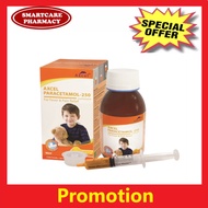 Axcel Paracetamol 250mg (90ml) + Free Syringe 5ml/cc