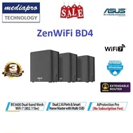 ASUS ZenWiFi BD4 3-pack (Black color) BE3600 WiFi 7 Router,  Dual 2.5G Port - 3 Yr Asus SG Warranty