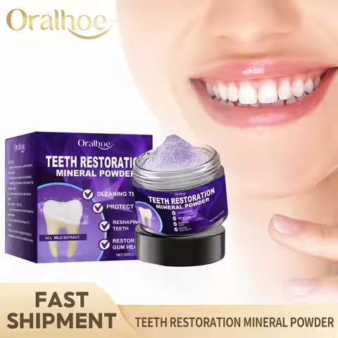 Teeth Restoration Mineral Powder Whitening Remove Stain Plaque Strengthen Teeth Improve Oral Smell P