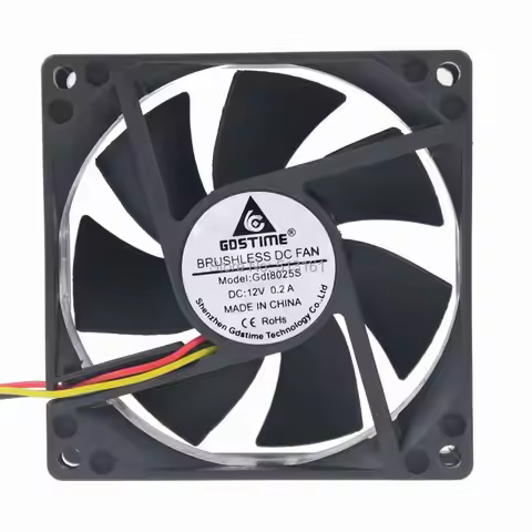 5PCS Gdstime 8025 12V 3Pin Cooler 80x80x25mm Electric Fan 80mm 25mm Radiator