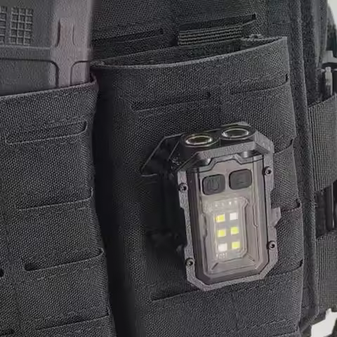 New EDC Tactical Flashlight Portable Mini Light Outdoor Camping Hiking Tools For Tactical Vest Molle