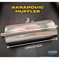 💥AKRAPOVIC STRAIGHT FLOW / S FLOW T BOX MUFFLER EXHAUST