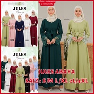 Jules Abaya Baju Muslimah Baju Raya 2022 Jubah Moden Baju Jubah Abaya Lace Jubah Hitam Abaya Dress Putih Konvo