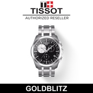 Tissot T0354391105100 Couturier 41mm GMT Swiss Sapphire Chronograph Quartz Men's Watch Silver