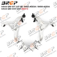 BRCP Pair Front Lower Suspension Control Arm For Infiniti Q50 V37 Q60 Coupe CV37 2.0T 54501-4GE0A 54