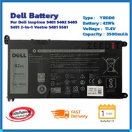 Dell แบตเตอรี่ Battery Notebook Dell Inspiron 5491 2 in 1 YRDD6 ของแท้ 100% ส่งเร็ว !!!