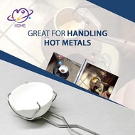 [mayhome] 25.5CM Stainless Steel Crucible Tong Crucible Clamp Crucible Pliers White Gold Bowl Meltin