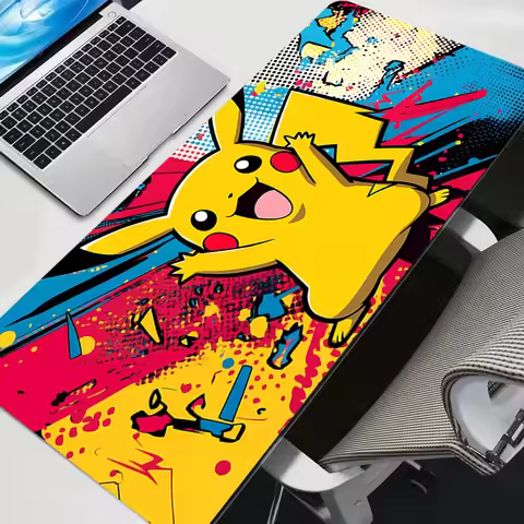 Mouse Pad durable Anime Gamer Large XXL Pokemon Pikachu Tablet Varmilo Keyboard Carpet Kawaii Gaming