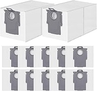 12 Pack Dust Bag for Roborock QV 35S/35A/Qrevo S5V/Saros 10R/Qrevo Edge S5A/Qrevo CurvX/S/Pro/Master