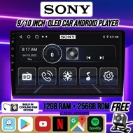 [8GB RAM+256GB ROM] QLED Sony Style Android Player 9"10" inch Quad Core Car Multimedia MP5 Player WI