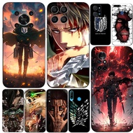 Case For Huawei y6 y7 2018 Honor 8A 8S Prime play 3e Phone Cover Soft Silicon Cartoon Attack on Titan