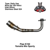 WRX Exhaust Black Yamaha Mio v2SR