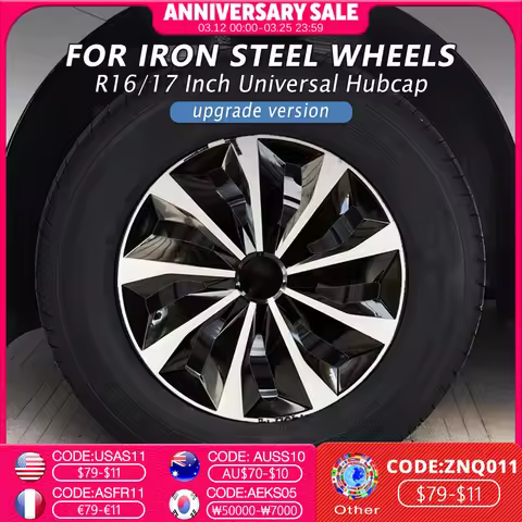 4PCS Universal Wheel Cover Hubcap Replacement R14 R15 R16 Inch Hub Caps Wheel Rim Cover PP Tire Acce
