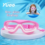 Yuoo Swimming Goggles for Kids Googles Big Frame HD Wide-Vision Anti-fog Swim Diving Gaggles Set for