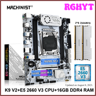 RGHYT เมนบอร์ด X99คอมโบ Xeon ชุด E5ชุด V3 CPU LGA 2011-3 8Gx2 DDR4หน่วยความจำ2666MHz NVME M.2 WIFI U