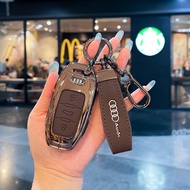 Hot Sale-Suitable for Old Audi Key Cover Old A6L/A8L/A7/A4A5 Buckle Q5/S5S6 Car Case Metal High-End 