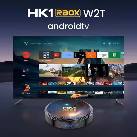 HK1 RBOX W2T Smart Android 11 TV BOX ATV Amlogic S905W2 4GB 32GB 64GB 2.4G/5G Dual Wifi 4K HD AV1 BT