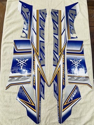 Bộ tem decal dán xe máy Yamaha Sirius Rc Fi màu xanh dương zin thái siêu đẹp