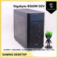 Sharkoon V1000 Gigabyte B365M D2V Intel i5-9400F 16GB DDR4 RAM 512GB NVMe SSD RTX 2060 6GB GPU Win 1