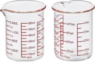 High Borosilicate Glass Measuring Cup-V-Shaped Spout，Glass Measuring Beaker for Kitchen or Restauran