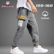 OWLLADE Cargo Jogger Pants for Kids Boy 1910 in Gray B02 4T-2