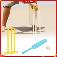 turbobo Kids Cricket Set for Beginners – Bat Stumps Ball Kit Educational Fun Parent-child Sports Gam