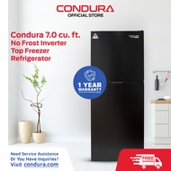 Condura No Frost Inverter 7.0 cu ft Top Freezer Refrigerator - Dark Inox, CNF-198i