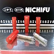 Đầu cos ghim đực cái đầu đạn Nichifu Nhật Bản đầu cốt ghim tròn bấm nối dây điện PC2005 PC4009