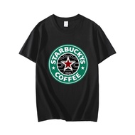 Starbuckys Coffee Viral Putih Simple Blouse Sport Aesthetic Vintage Belang Borong Budak Chester United Gandung Collar