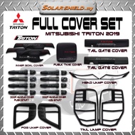 Mitsubishi Triton 2019-2023 Car Accessories Cover ABS Matte Black Design