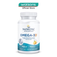 NORDIC NATURALS Omega-3D + Vitamin D3 Dietary Supplement Softgel 1000mg Lemon) 60s