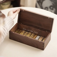Solid Wood Storage Box Gold Bar Dedicated Storage Box Wooden Empty Box Gold Jewelry Box Small Wooden