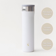 [FREE GIFT] SWANZ Kokoro 680ml - Vacuum Insulated Ceramic Coffee Tumbler Cup, Stainless Steel Thermos Thermal Flask