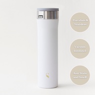 [SPECIAL BUNDLE] SWANZ Kokoro 680ml - Vacuum Insulated Ceramic Coffee Tumbler Cup, Stainless Steel T