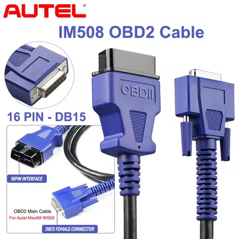 Original Autel IM508 OBD Cable For Autel IM508 MaxiIM Diagnostic Scanner Accessory 16 Pin Main Test 