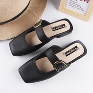 Ready Stock FIFTY50 FS148 Zendo Sandal Womenโs Sandals Kasut Wanita Murah Shoe Girl Flat Shoes Heel