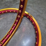 THAILAND ZERO ALLOY DRAG WHEELS ZERO 140x17 SPOKE RIMS/ ZERO SPOKE RIMS/ Ring 17 ZERO 2 Tone SERIES 