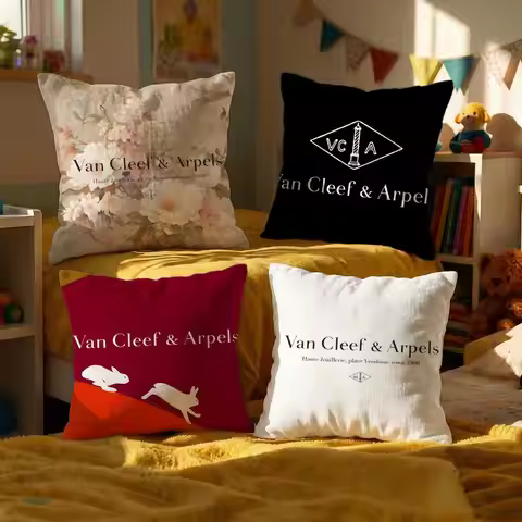 Brand Van Cleef & Arpels Cushion Cover Decorative Cushions Covers Cover Sofa 50x50 Pillow 4 Piece 45