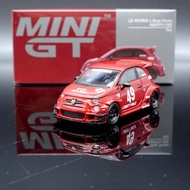 Mini GT 1:64 #963 Abarth 595 LB-WORKS X ABAS WORKS Red