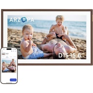 Arzopa 15.6" WiFi Digital Picture Frame FHD 1080P Touchscreen, 32GB Storage, Wireless Photo/Video Sh