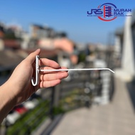 GANTUNGAN White Wire Ram Hook 20cm White Stick Hook/ 20cm / White wireHOOK Single Ram 20 cm (White) 
