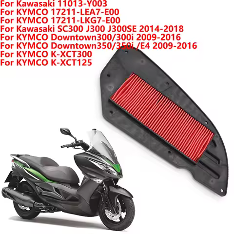 motorcycles air filter for Kawasaki KYMCO SC300 J300 J300SE K-XCT300 K-XCT125 11013-Y003 17211-LEA7-